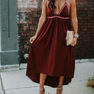 EXPRESS SMALL EMBROIDERED MAXI DRESS